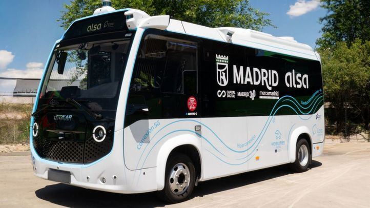 Autobús autónomo en Mercamadrid