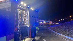 Bomberos de la Comunidad de Madrid en un accidente de tráfico en San Martín de la Vega