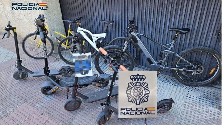 Cae un grupo dedicado al robo de bicicletas y patinetes eléctricos en Fuenlabrada