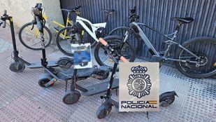 Cae un grupo dedicado al robo de bicicletas y patinetes eléctricos en Fuenlabrada