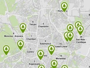 Madrid incorpora mapas y audioguías de sus principales zonas verdes en el móvil