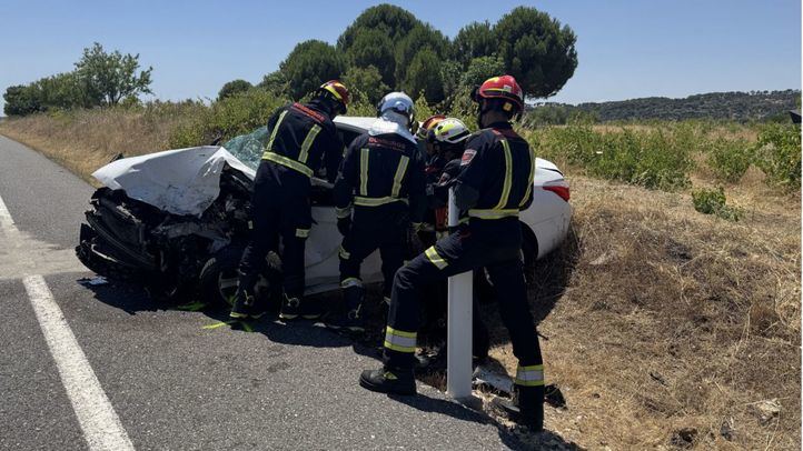 Accidente de tráfico en San Martín de Valdeiglesias.