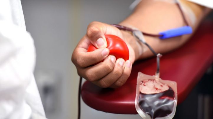 Donación de sangre.