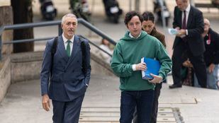 El 'pequeño Nicolás' llegando a su juicio en la Audiencia Provincial de Madrid en 2022.