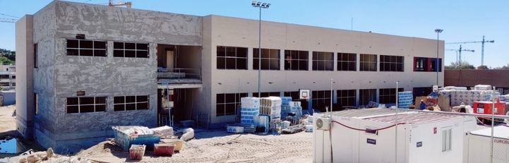 Obras activas en el colegio Héroes del 2 de mayo de Colmenar Viejo