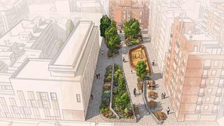 Recreación del proyecto de urbanización de Tiziano-Dulcinea