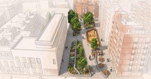 Recreación del proyecto de urbanización de Tiziano-Dulcinea