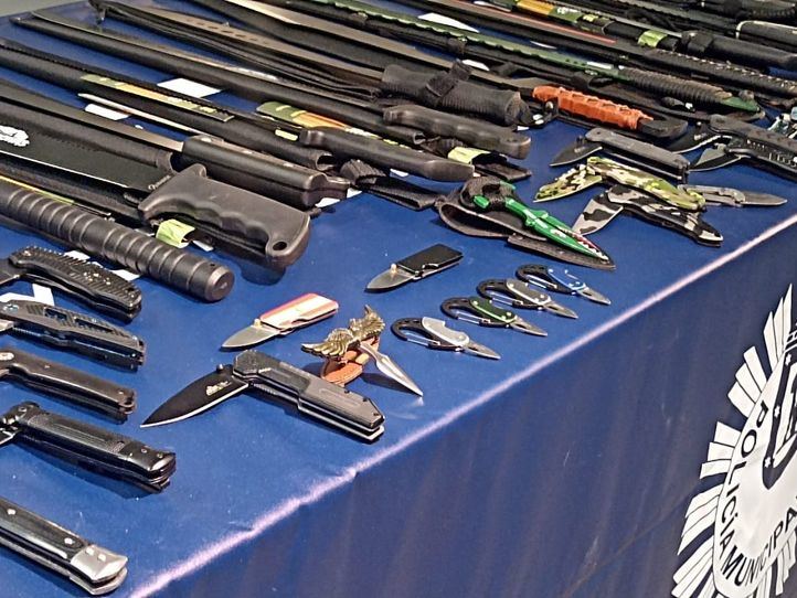 Incautadas 1.235 armas blancas en el segundo trimestre, un 13% más que el año anterior