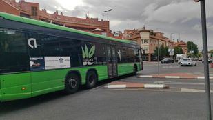 Autobús interurbano en Alcalá de Henares.