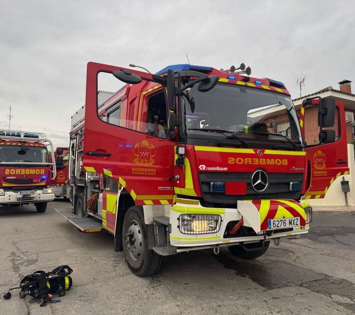 Una dotación de Bomberos de la Comunidad de Madrid.