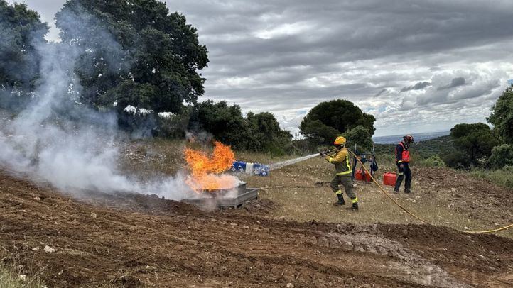 Simulacro de incendios en la Comunidad de Madrid