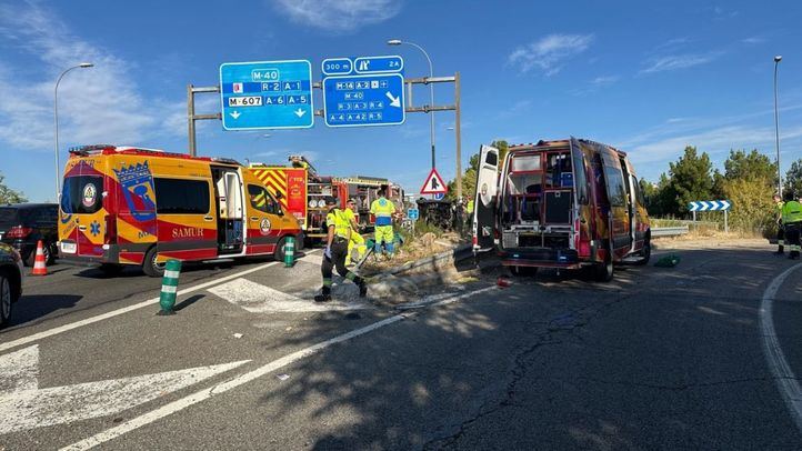Accidente de tráfico en la la M-21.