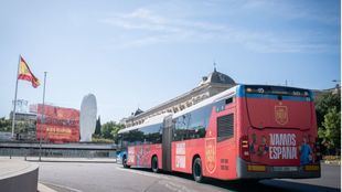 Los autobuses de la EMT lucirán la bandera de España por la final del Mundial