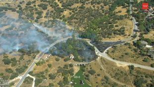 Controlado en media hora un incendio forestal declarado en Pedrezuela