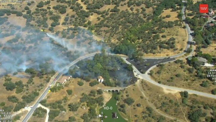 Extinción del incendio declarado en Pedrezuela