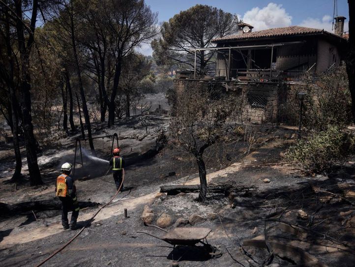 Realojadas algunas urbanizaciones en Aldea del Fresno afectadas por el incendio