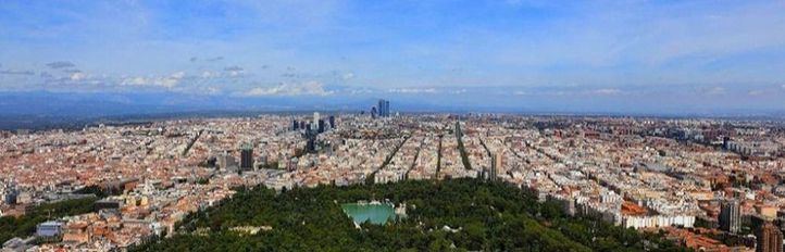 Vista aérea de Madrid (imagen de archivo)