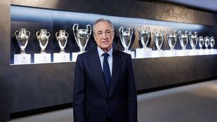 El presidente del Real Madrid, Florentino Pérez