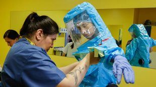 Unidad preparada para virus en el Hospital Gómez Ulla