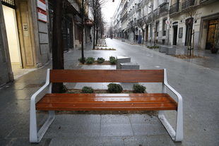 Las calles del Cid y Recoletos, transformadas en entorno peatonal
