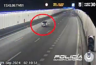 Arrestado por conducir ebrio con su bebé en brazos por la M-30