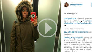 Cristina Pedroche, de vuelta en Madrid después de grabar Pekín Express