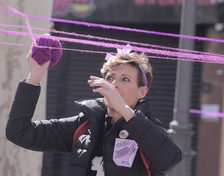 Gema Gil, candidata de Podemos a la Alcaldía de Leganés.