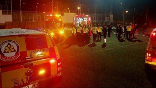 Un anciano se desploma en un partido de fútbol