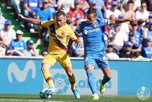 El Barça se ha impuesto por dos goles a cero al Getafe en el Coliseum Alfonso Pérez.