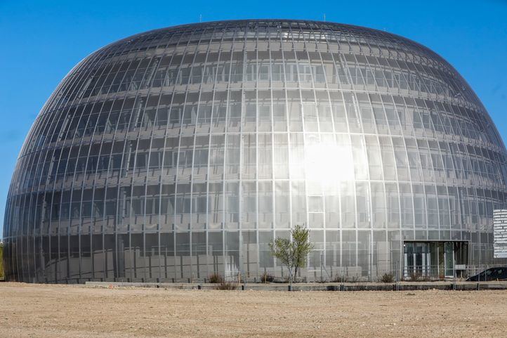 El edificio de la Ciudad de la Justicia en Valdebebas (Madrid)