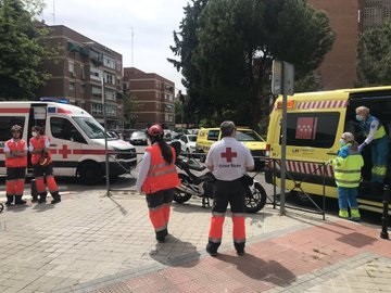 Herida una mujer con quemaduras graves por un incendio en Leganés