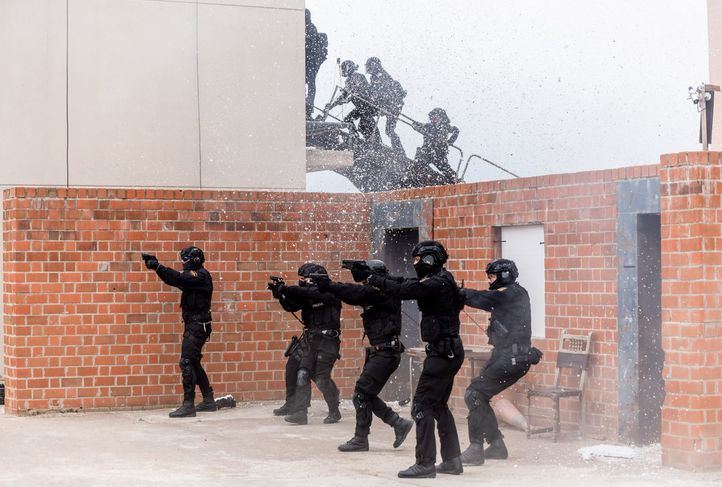 Los Geo en una exhibición