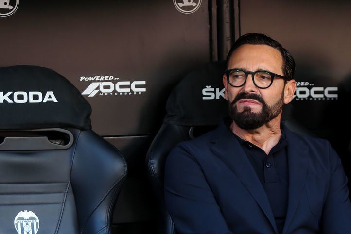 José Bordalás en el banquillo.