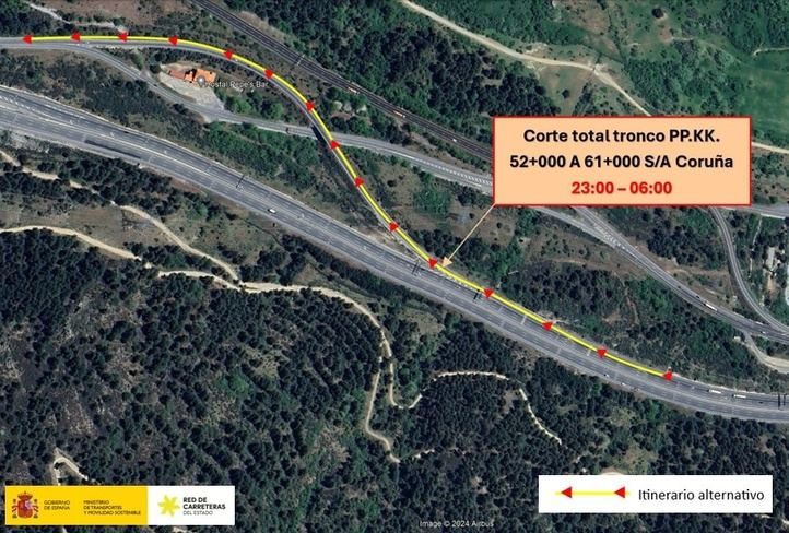 Cortes y desvíos alternativos por un simulacro en los túneles de Guadarrama en la AP-6