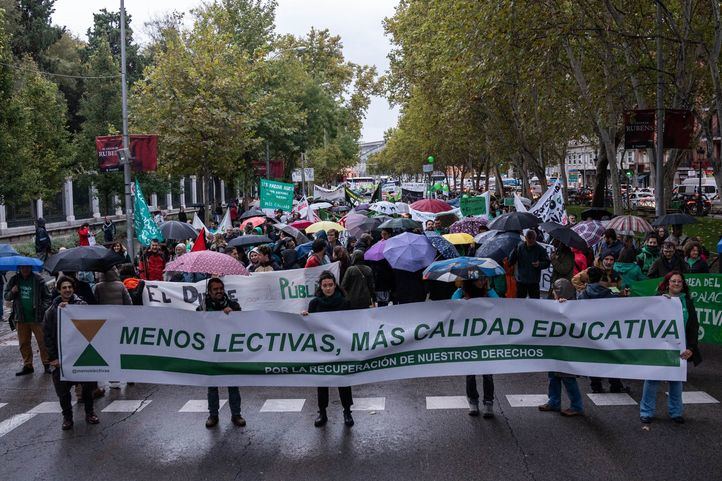 Manifestación de docentes