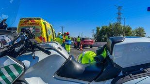 Fallece un motorista tras salirse de la A-42 a la altura de Getafe