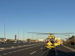 Tres heridos en un accidente de tráfico en la A-2 en Alcalá de Henares