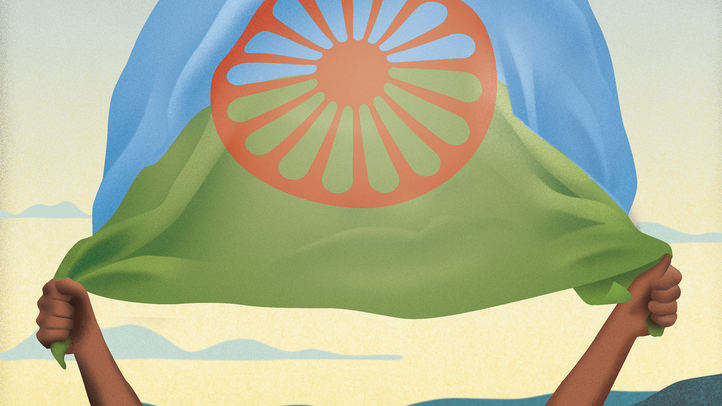 Bandera del pueblo gitano.