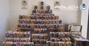 Funkos falsificados intervenidos en Carabanchel