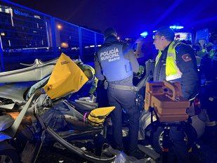 Heridas dos personas, una de ellas grave, tras un accidente de tráfico en la M-30
