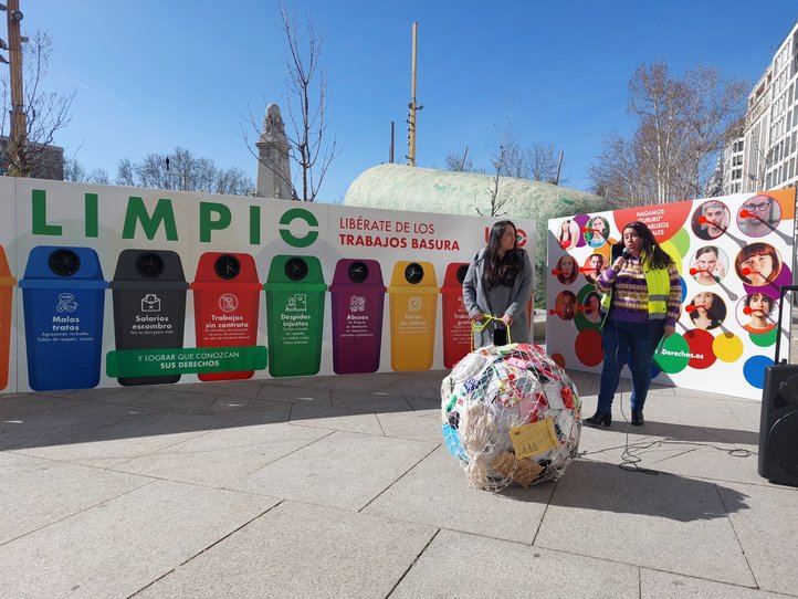 Acto de denuncia de los trabajos basura
