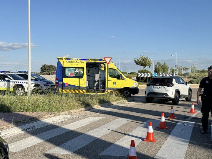 Lugar donde se ha producido el accidente mortal del ciclista