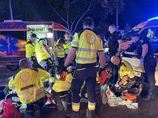 Herido muy grave tras se atropellado por varios vehículos