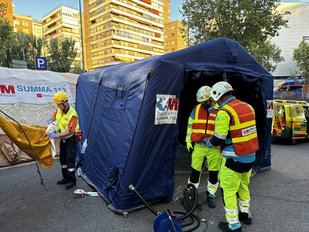Incendio en la Fundación Jiménez Díaz