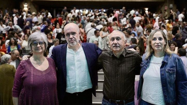 Paloma López, Unai Sordo, Pepe Álvarez y Marina Prieto
