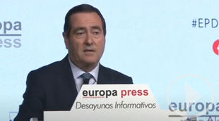 Garamendi dice que a las empresas les preocupa más la reforma laboral que los fondos