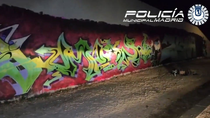 Grafiti en el parque de la Ermita del Santo