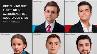 Greenpeace convierte a los políticos en niños