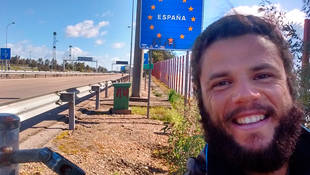 Nacho Dean culmina el 20 de Marzo en Sol su vuelta al mundo a pie