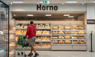 Sección panadería en Mercadona